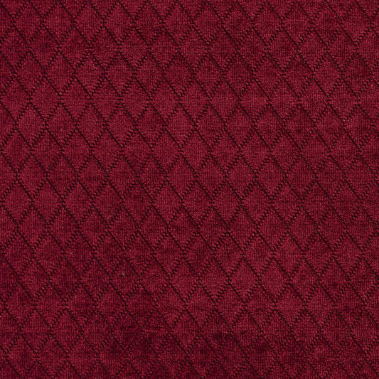 1910 Diamonds,Plain & Solid,Small Scale Red & Burgundy Charlotte Fabrics Velvet