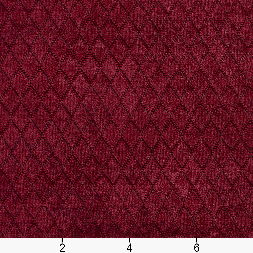 1910 Diamonds,Plain & Solid,Small Scale Wine Red & Burgundy Charlotte Fabrics
