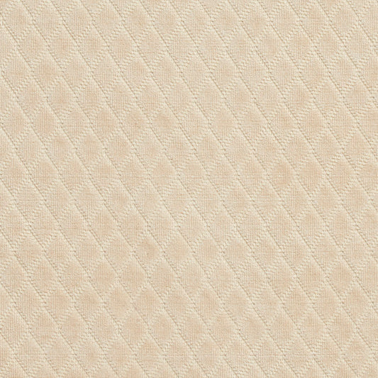 1912 Diamonds,Plain & Solid,Small Scale White & Ivory Charlotte Fabrics Velvet