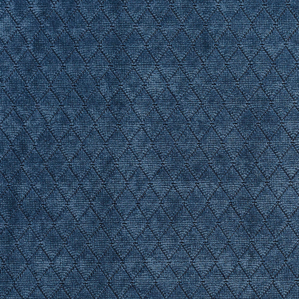 1919 Diamonds,Plain & Solid,Small Scale Atlantic Blue Charlotte Fabrics