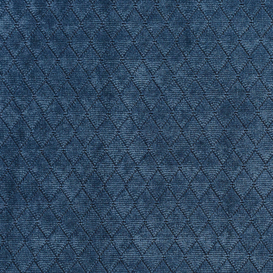 1919 Diamonds,Plain & Solid,Small Scale Atlantic Blue Charlotte Fabrics