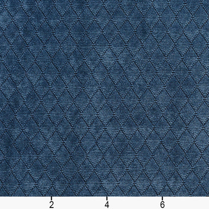 1919 Diamonds,Plain & Solid,Small Scale Atlantic Blue Charlotte Fabrics