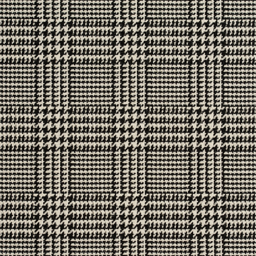 1940 Check & Houndstooth,Plaid Noir Black Charlotte Fabrics