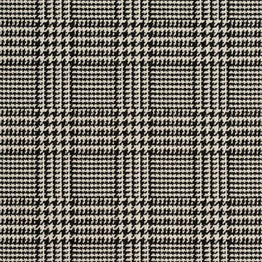 1940 Check & Houndstooth,Plaid Noir Black Charlotte Fabrics