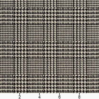 1940 Check & Houndstooth,Plaid Noir Black Charlotte Fabrics
