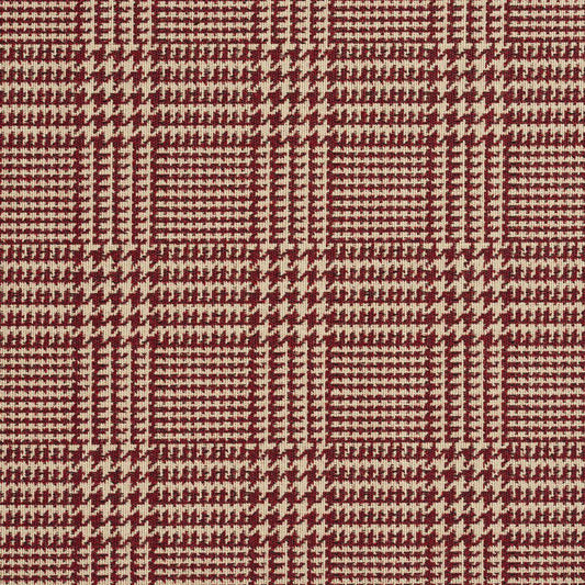 1941 Check & Houndstooth,Plaid Red & Burgundy Charlotte Fabrics Woven Patterns