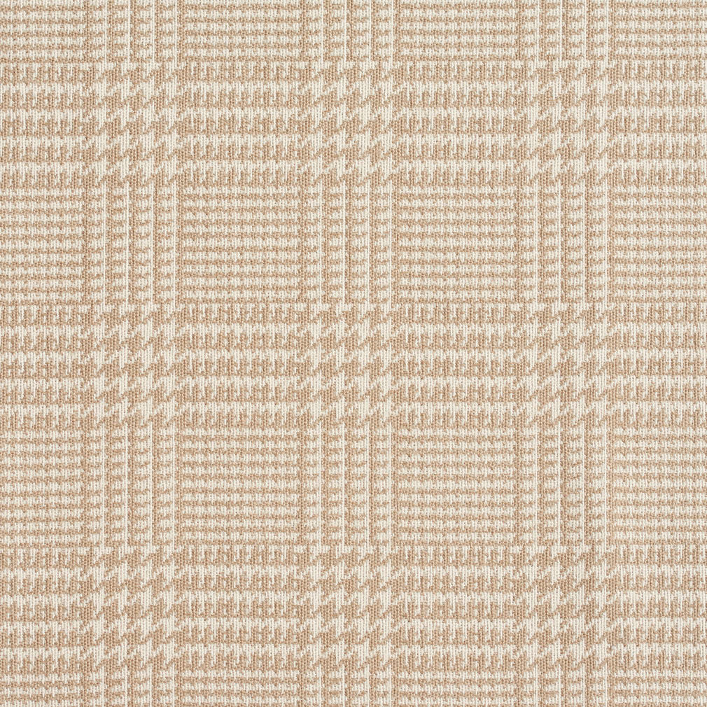 1942 Check & Houndstooth,Plaid Linen Beige & Taupe Charlotte Fabrics