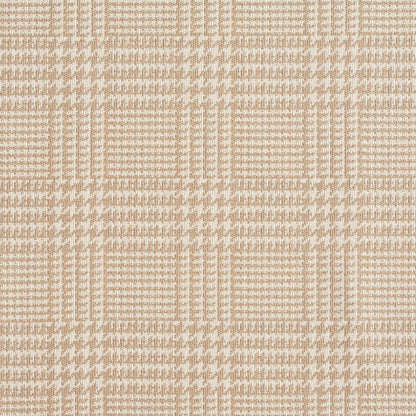 1942 Check & Houndstooth,Plaid Linen Beige & Taupe Charlotte Fabrics