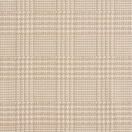 1942 Check & Houndstooth,Plaid Linen Beige & Taupe Charlotte Fabrics