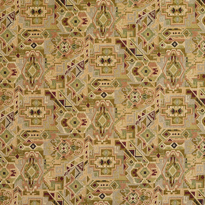 1951 Abstract & Geometric,Southwestern Aztec Green Charlotte Fabrics
