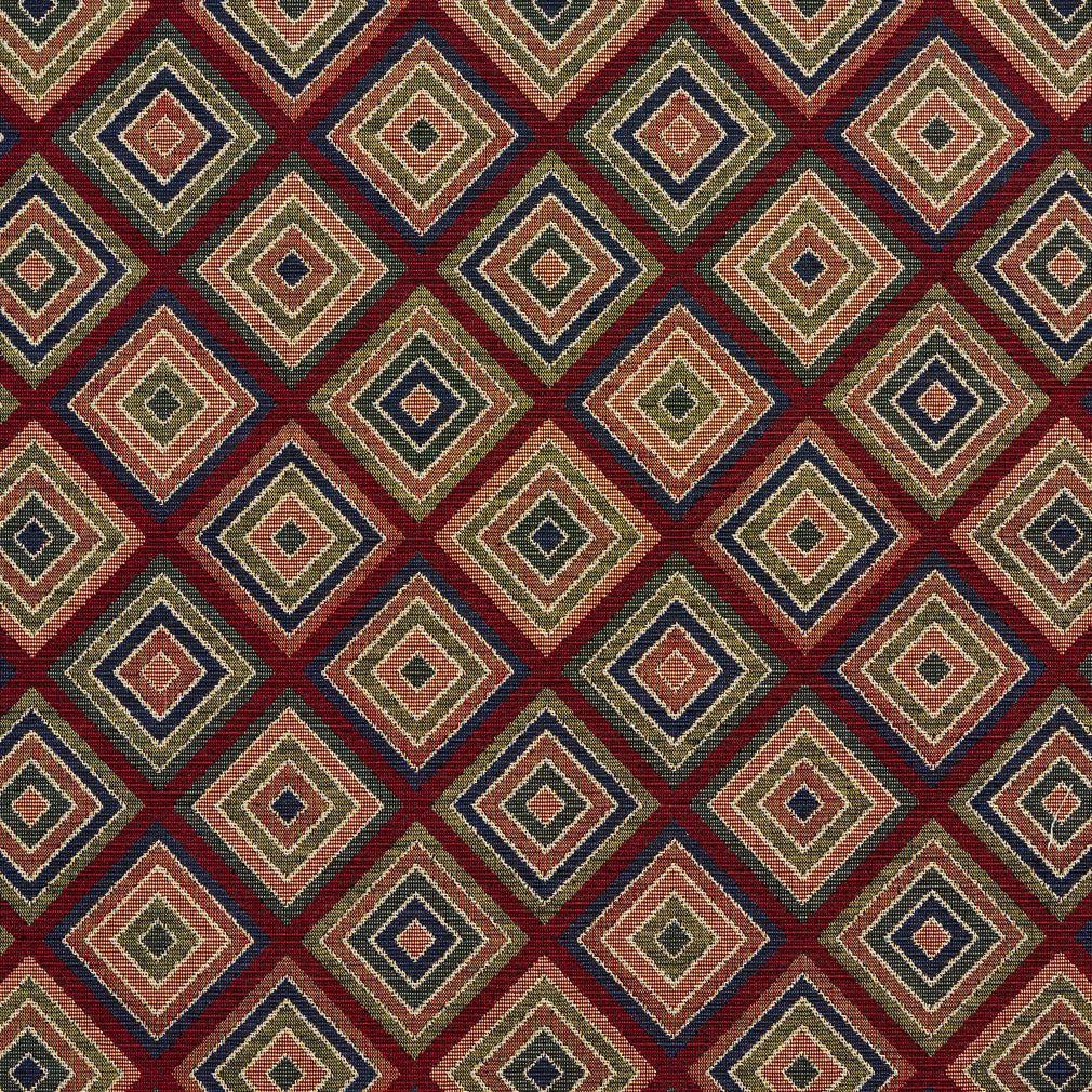 1965 Diamonds Merlot Diamond Red & Burgundy Charlotte Fabrics