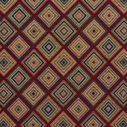 1965 Diamonds Merlot Diamond Red & Burgundy Charlotte Fabrics