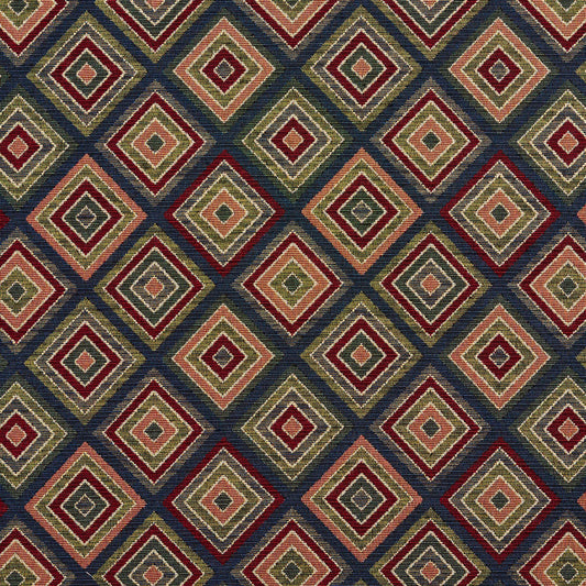 1967 Diamonds Navy Diamond Blue Charlotte Fabrics