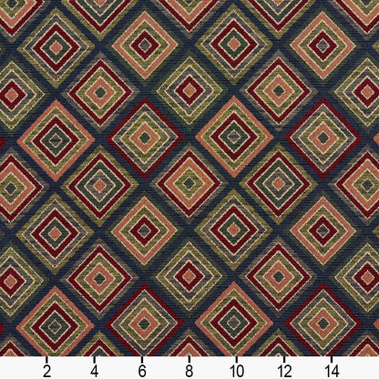 1967 Diamonds Navy Diamond Blue Charlotte Fabrics