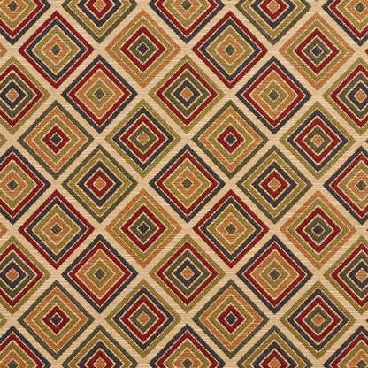1968 Diamonds Ecru Diamond Gold & Yellow Charlotte Fabrics