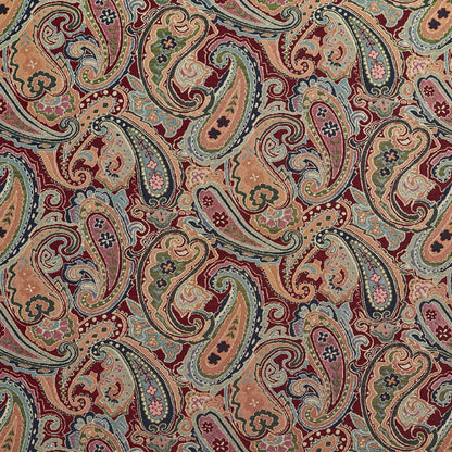 1969 Paisley Merlot Paisley Red & Burgundy Charlotte Fabrics