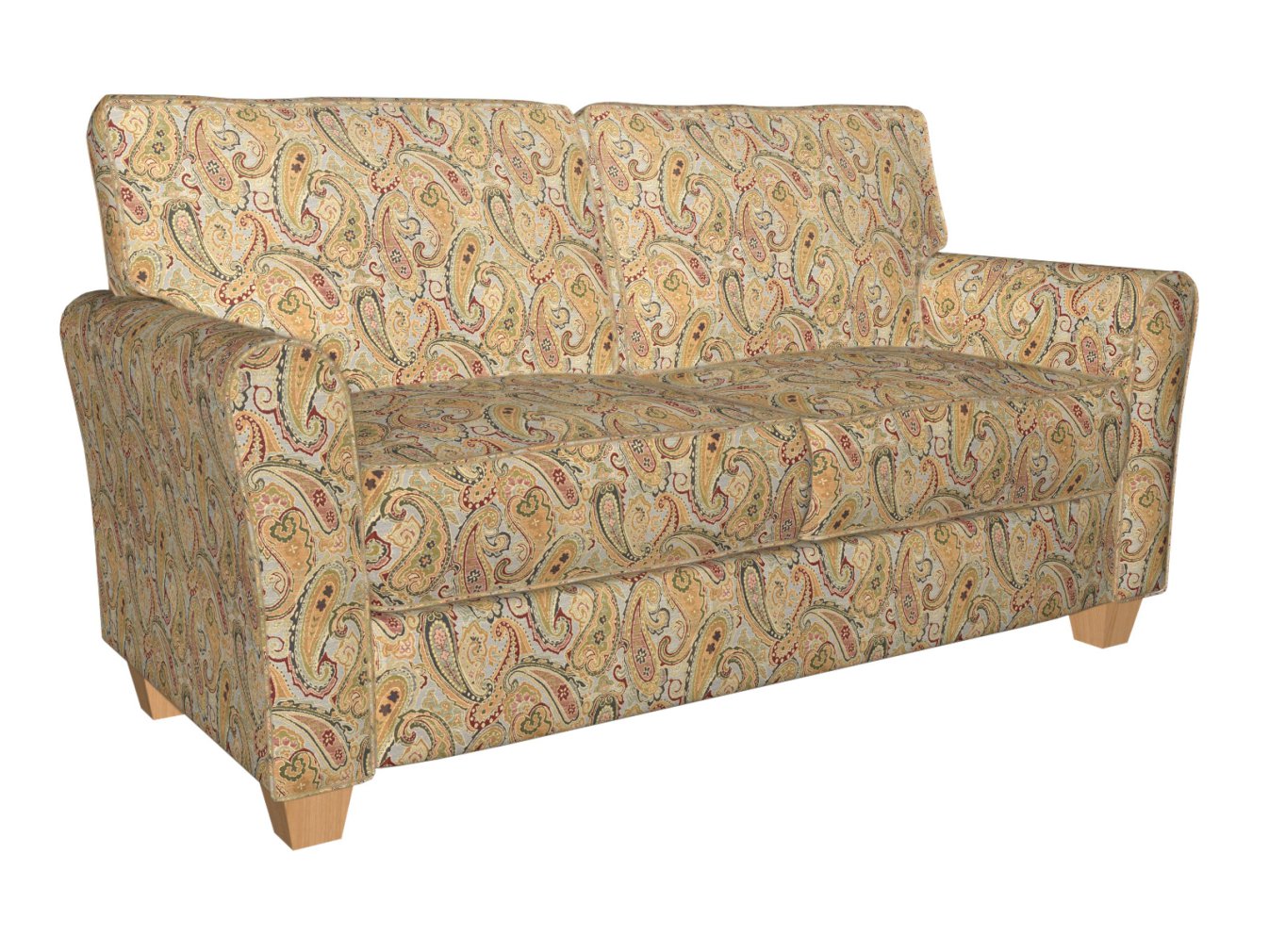 1970 Paisley Heather Paisley Gold & Yellow Charlotte Fabrics