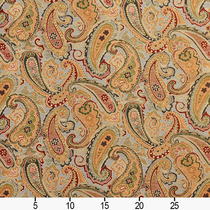 1970 Paisley Heather Paisley Gold & Yellow Charlotte Fabrics