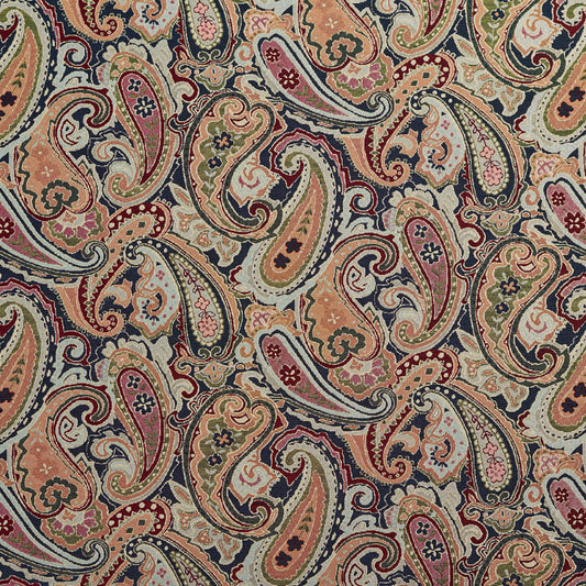 1971 Paisley Navy Paisley Blue Charlotte Fabrics