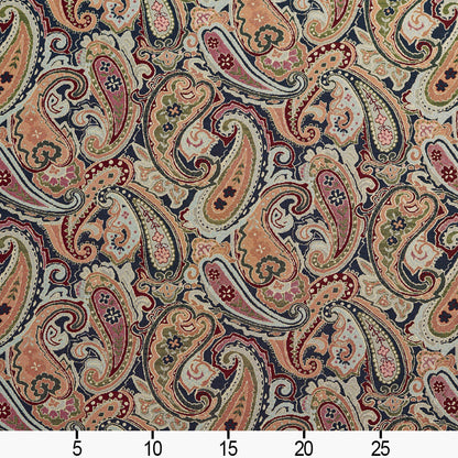 1971 Paisley Navy Paisley Blue Charlotte Fabrics