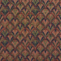 1973 Abstract & Geometric Merlot Fan Red & Burgundy Charlotte Fabrics