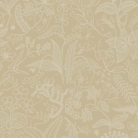 1979 GRAZIA Parchment Schumacher Wallpaper