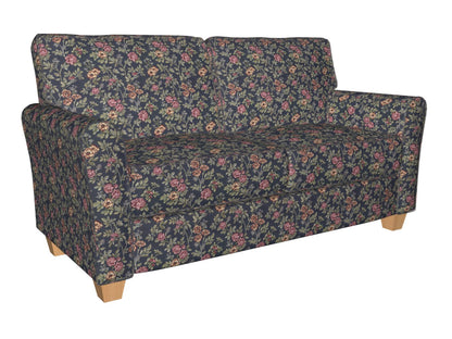 1979 Floral Navy Bouquet Blue Charlotte Fabrics