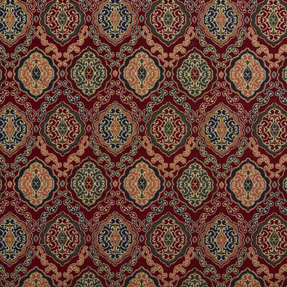 1981 Abstract & Geometric Merlot Heirloom Red & Burgundy Charlotte Fabrics