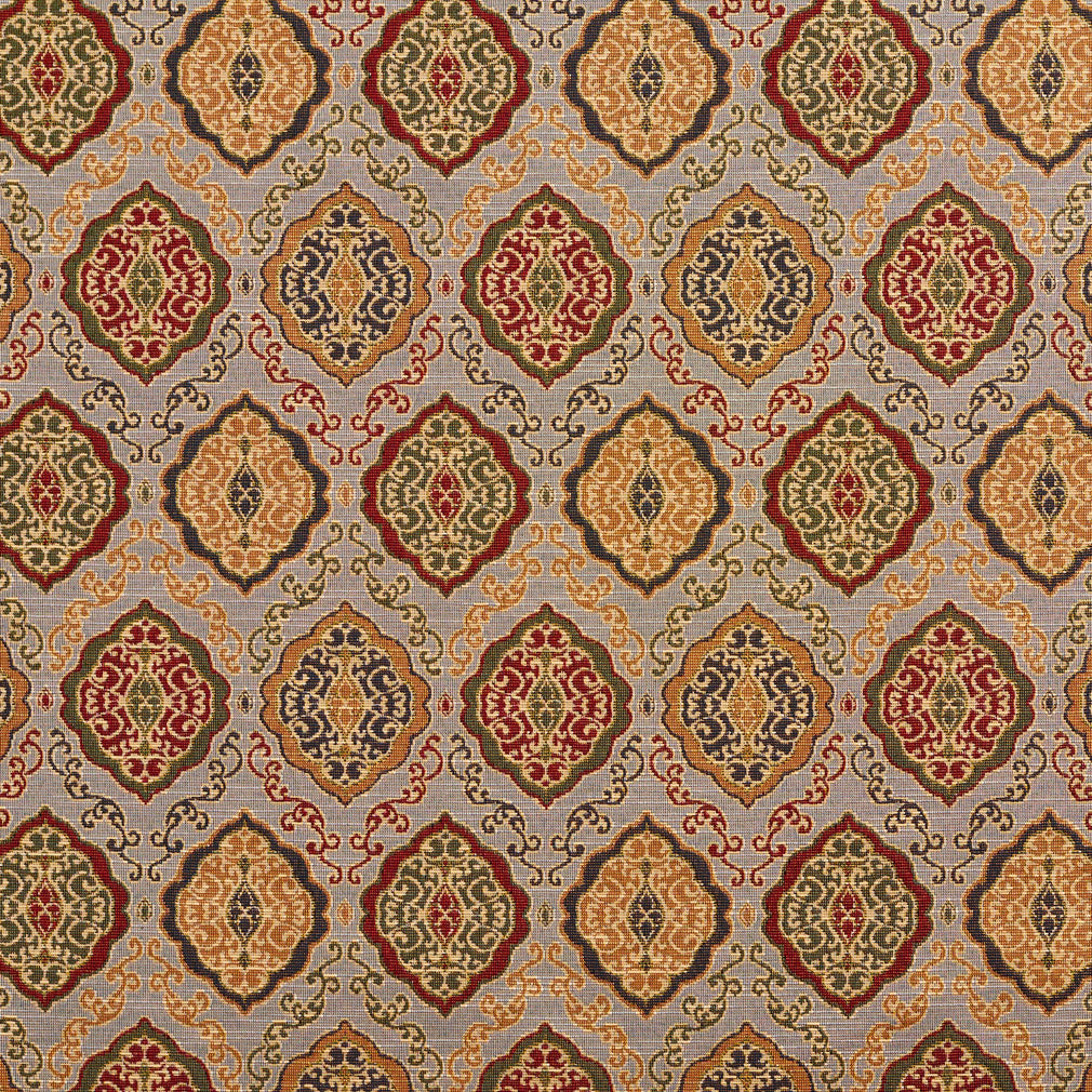 1982 Abstract & Geometric Heather Heirloom Blue,Gold & Yellow,Green,Red & Burgundy Charlotte Fabrics