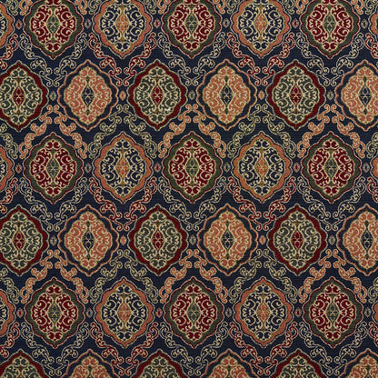 1983 Abstract & Geometric Navy Heirloom Blue Charlotte Fabrics