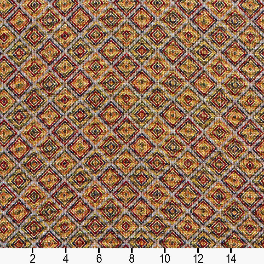 1990 Diamonds,Small Scale Heather Red & Burgundy Charlotte Fabrics