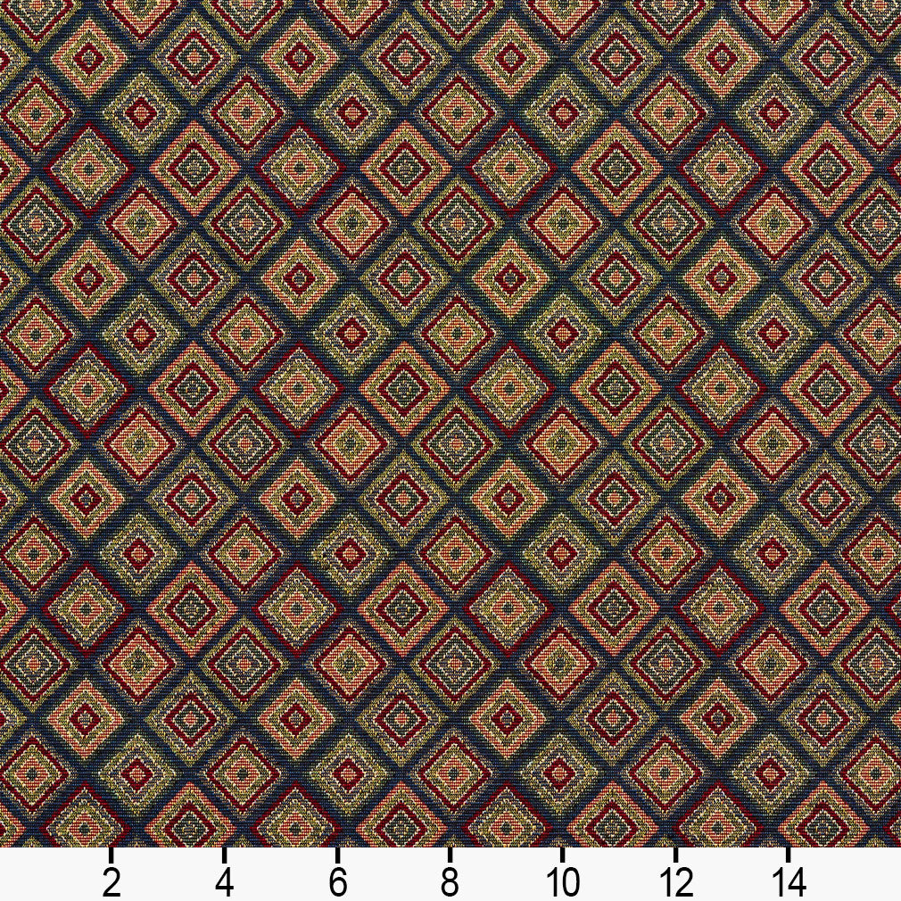 1991 Diamonds,Small Scale Navy Blue Charlotte Fabrics