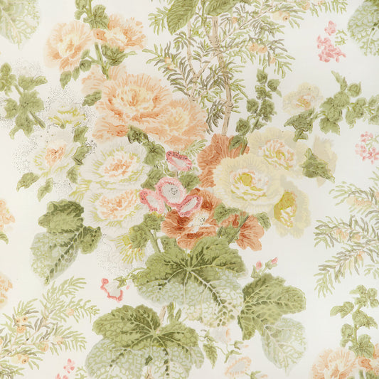 2005100-312 HOLLYHOCK HDB APRICOT/MOSS LEE JOFA Fabrics Drapery Upholstery