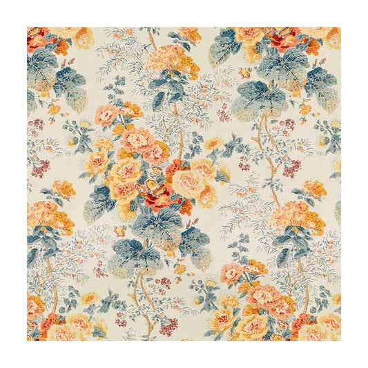 2005100-512 HOLLYHOCK HDB APRICOT/LAKE LEE JOFA Fabrics Drapery Upholstery