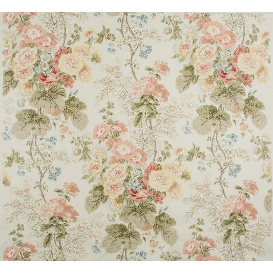2005100-730 HOLLYHOCK HDB CORAL/OLIVE LEE JOFA Fabrics Drapery Upholstery
