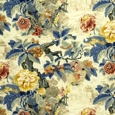 2006101-540 CHINESE LANTERN YELLOW LEE JOFA Fabrics Drapery Upholstery