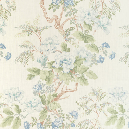 2009164-153 CHINESE PEONY BLUE LEE JOFA Fabrics Drapery Upholstery