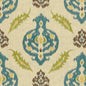 2012107-533 KAILAR LINEN PEACOCK/LIME LEE JOFA UPHOLSTERY