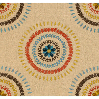 2012115-534 HAZEL EMBROIDERY TEAL LEE JOFA UPHOLSTERY