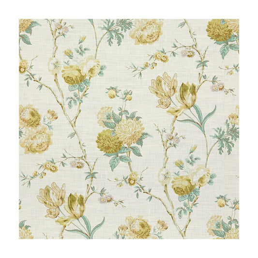 2015133-313 ALLEGRA LINEN GREEN/AQU LEE JOFA Fabrics Drapery Upholstery