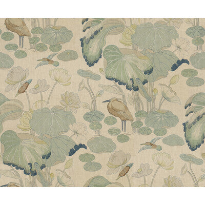 2016100-311 NYMPHEUS TWILL FROST/SEA LEE JOFA Fabrics Drapery Upholstery