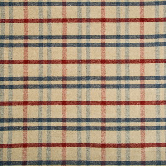 2017125-519 FANNIN PLAID RUBY/NAVY LEE JOFA UPHOLSTERY