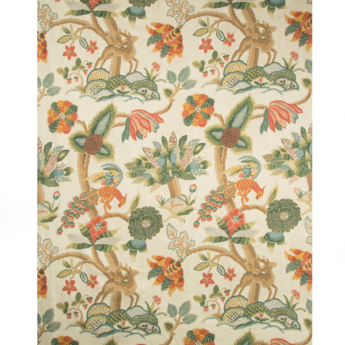 2017133-193 LEYLAND PRINT BERRY/FOREST LEE JOFA Fabrics Drapery Upholstery