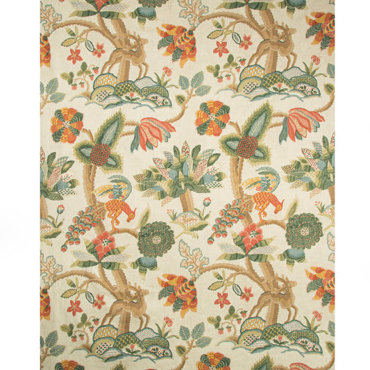 2017133-193 LEYLAND PRINT BERRY/FOREST LEE JOFA Fabrics Drapery Upholstery