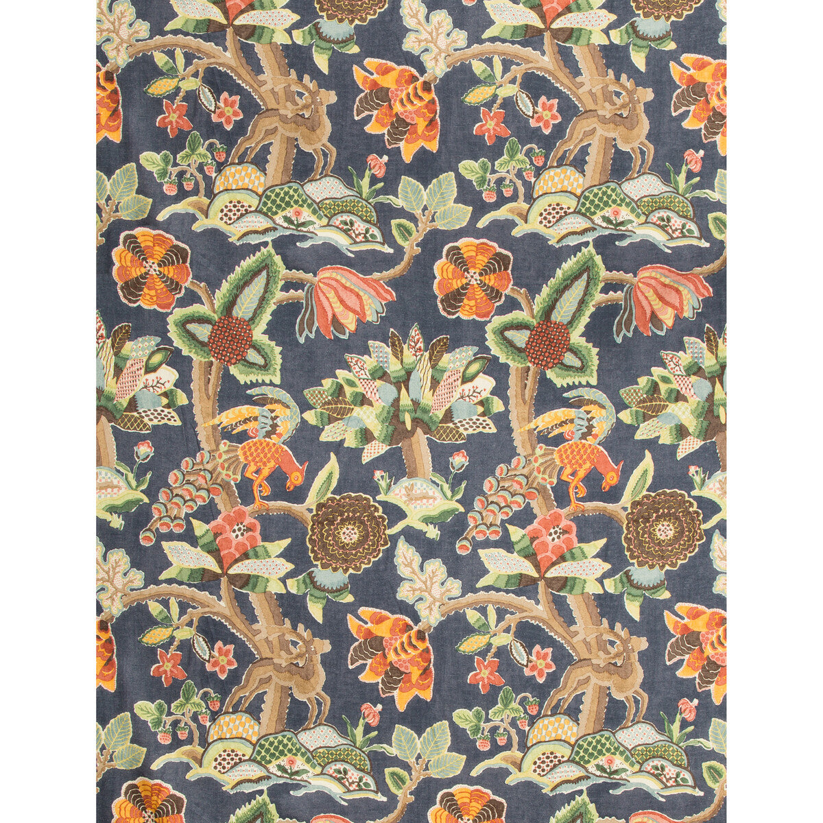 2017133-5 LEYLAND PRINT BLUE/MULTI LEE JOFA Fabrics Drapery Upholstery