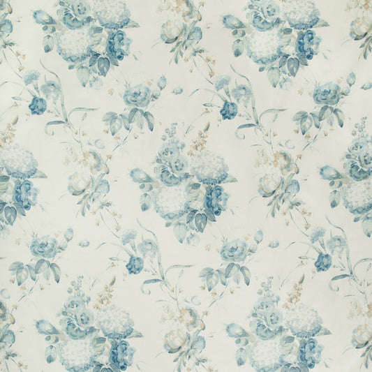 2018100-135 ADELYN HANDBLOCK BLUE LEE JOFA Fabrics Drapery Upholstery