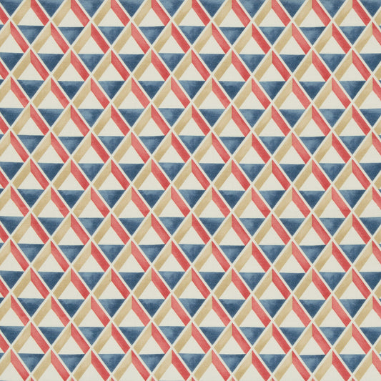 2018144-195 CANNES PRINT RED/BLUE LEE JOFA Fabrics Drapery Upholstery