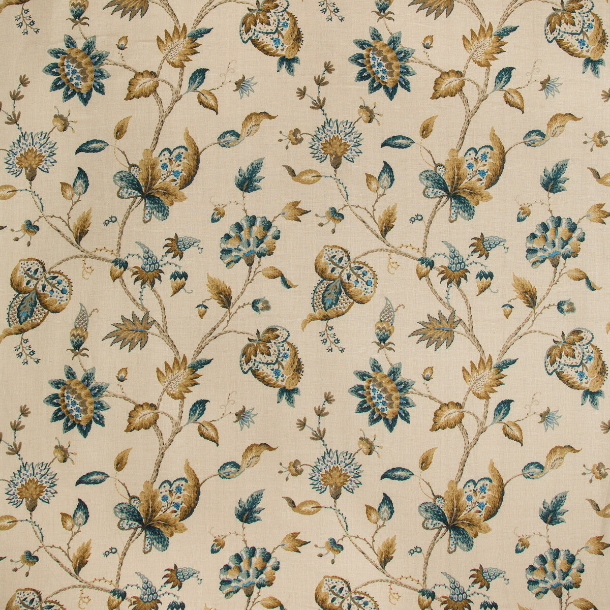 2019105-134 HOLLIN PRINT PEACOCK LEE JOFA Fabrics Drapery Upholstery