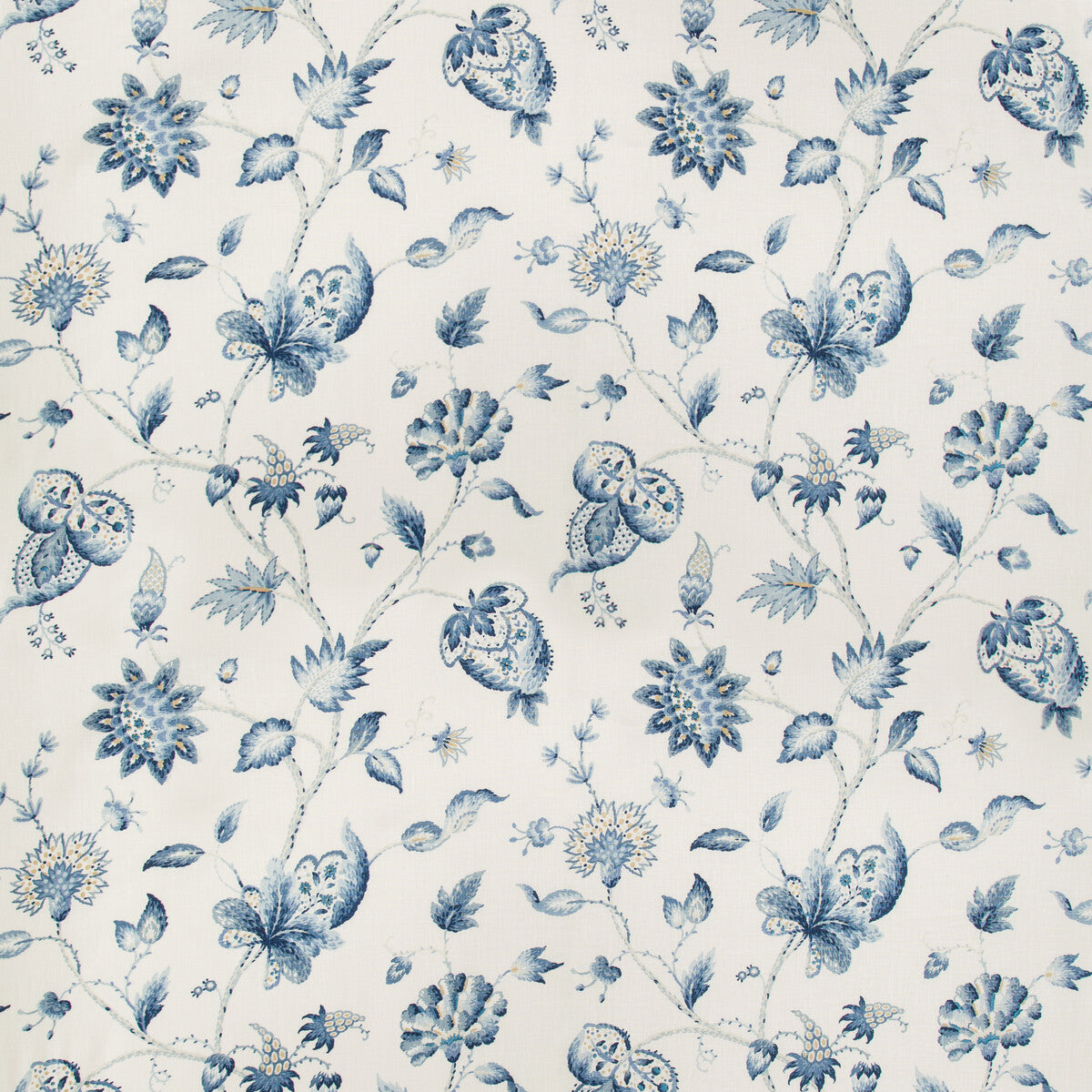 2019105-150 HOLLIN PRINT INDIGO LEE JOFA Fabrics Drapery Upholstery