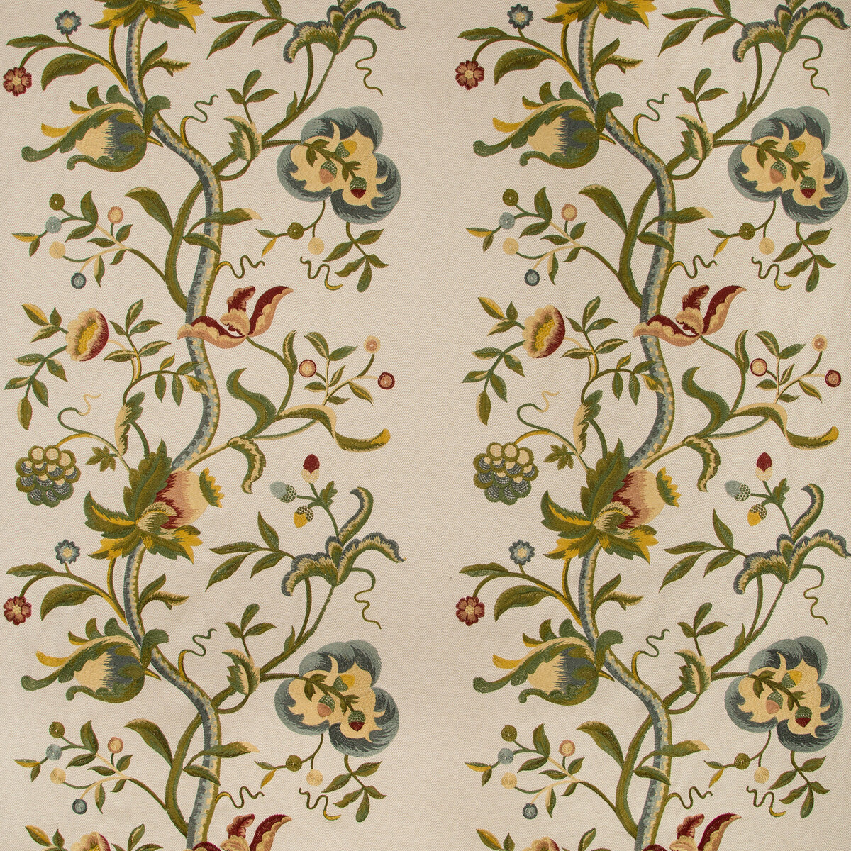 2019107-349 DORTON EMBROIDERY MULTI LEE JOFA Fabrics Drapery Upholstery
